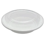 24oz Microwaveable Combo Container 7" Round 150 Sets/CS