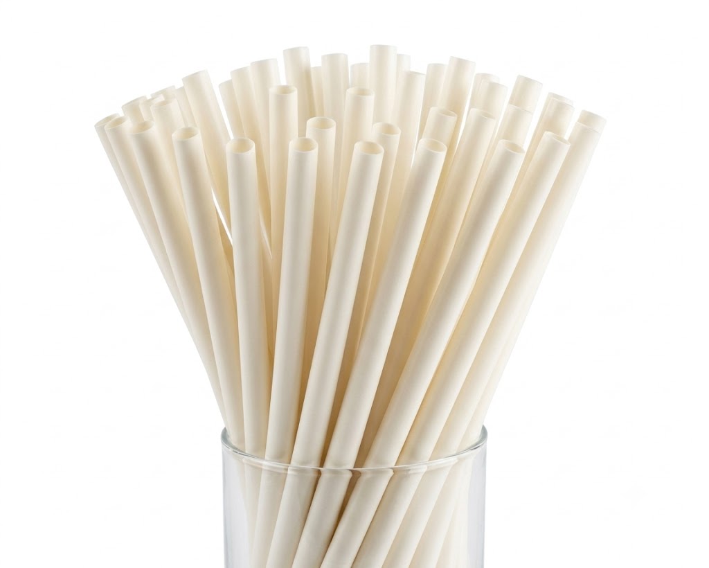 Plastic Milkshake Straw 8" Unwrapped 9 x 250/CS